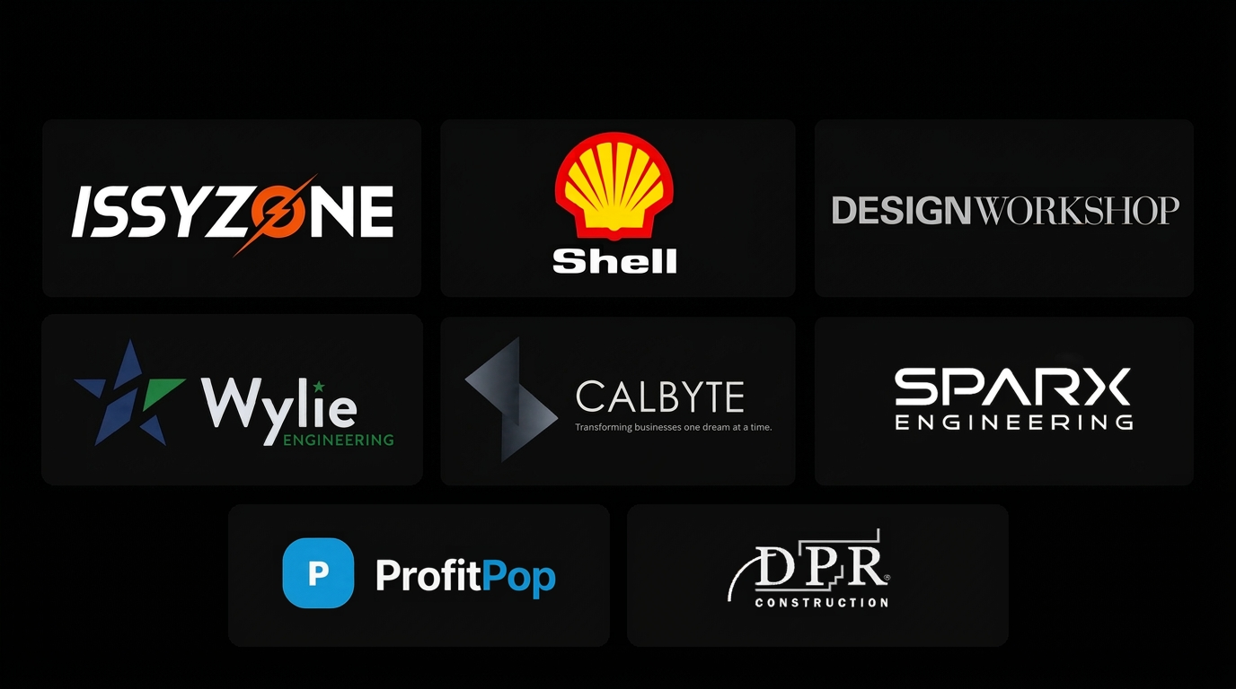 Trusted by Shell, Wylie Engineering, Sparx Engineering, DPR Construction, Calbyte, Design Workshop, Issyzone, and ProfitPop for 3D printing production runs